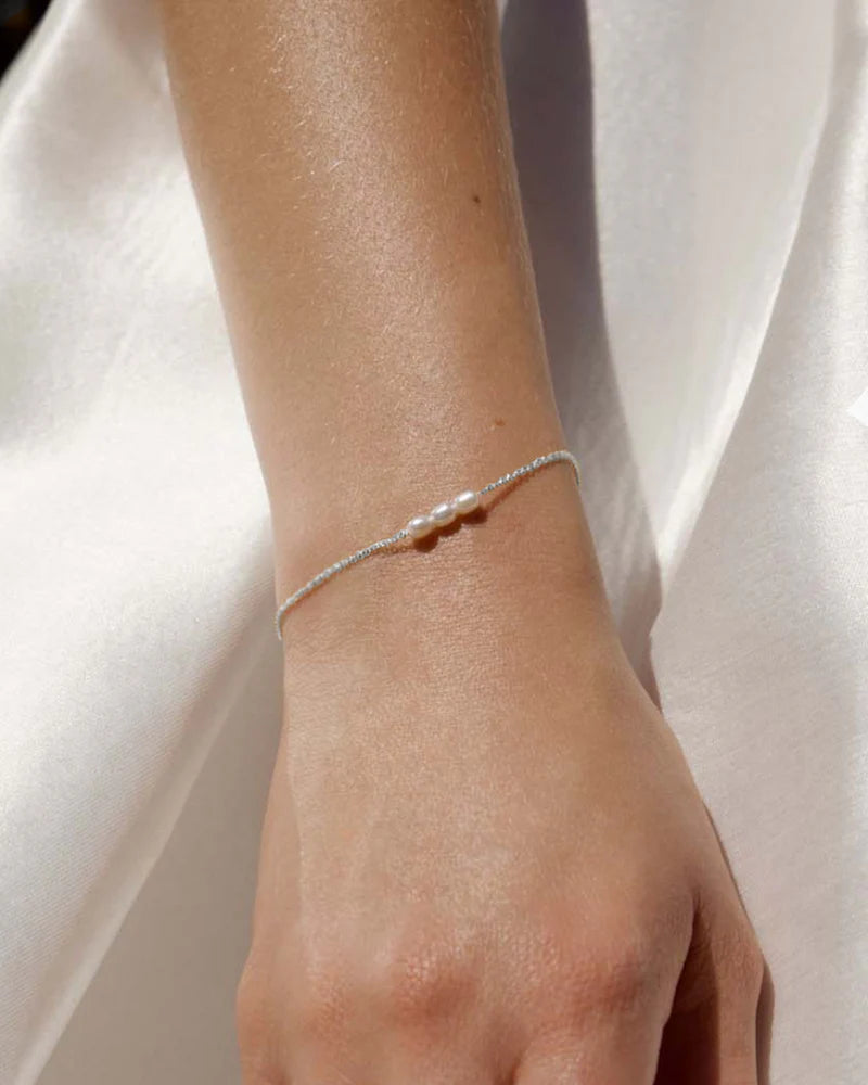 Mini Pearl Bracelet - Silver - Jewellery - Saint Valentine