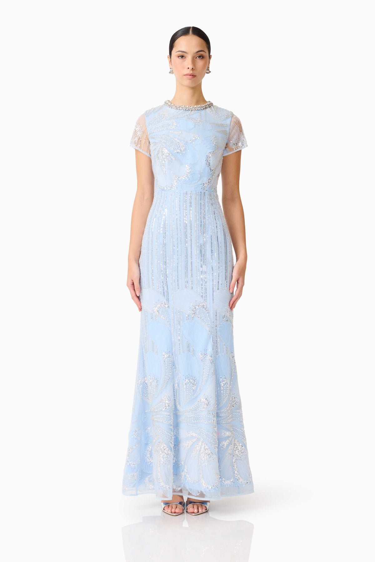 Anabelle Cap Sleeve Gown - Dress - Elliatt