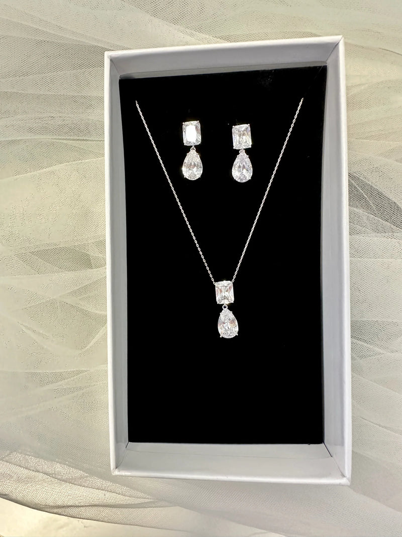 Ada Earring and Necklace Set - Jewellery - Windsor Bridal Jewellery