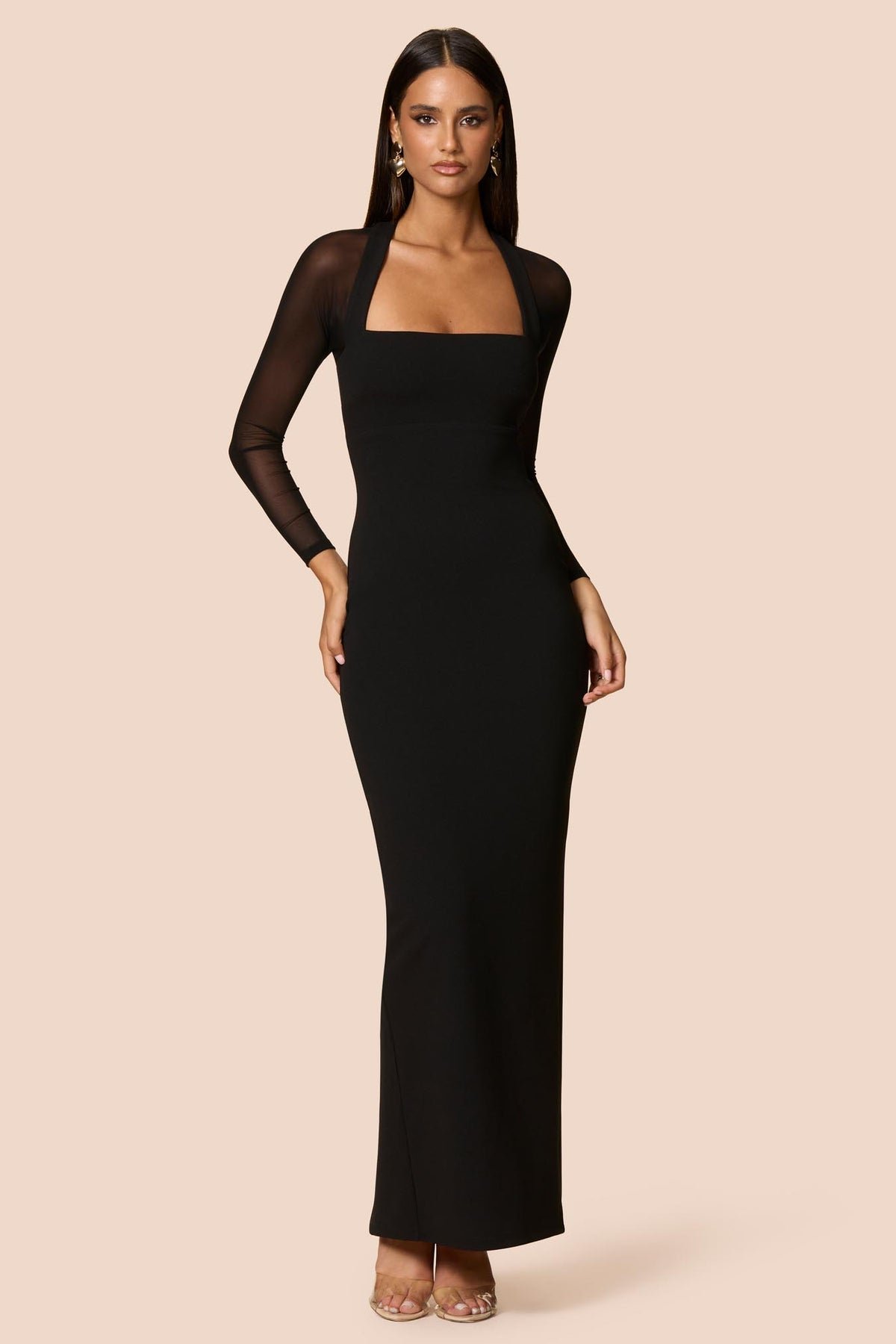 Amore Mesh Maxi Black - Dress - Nookie