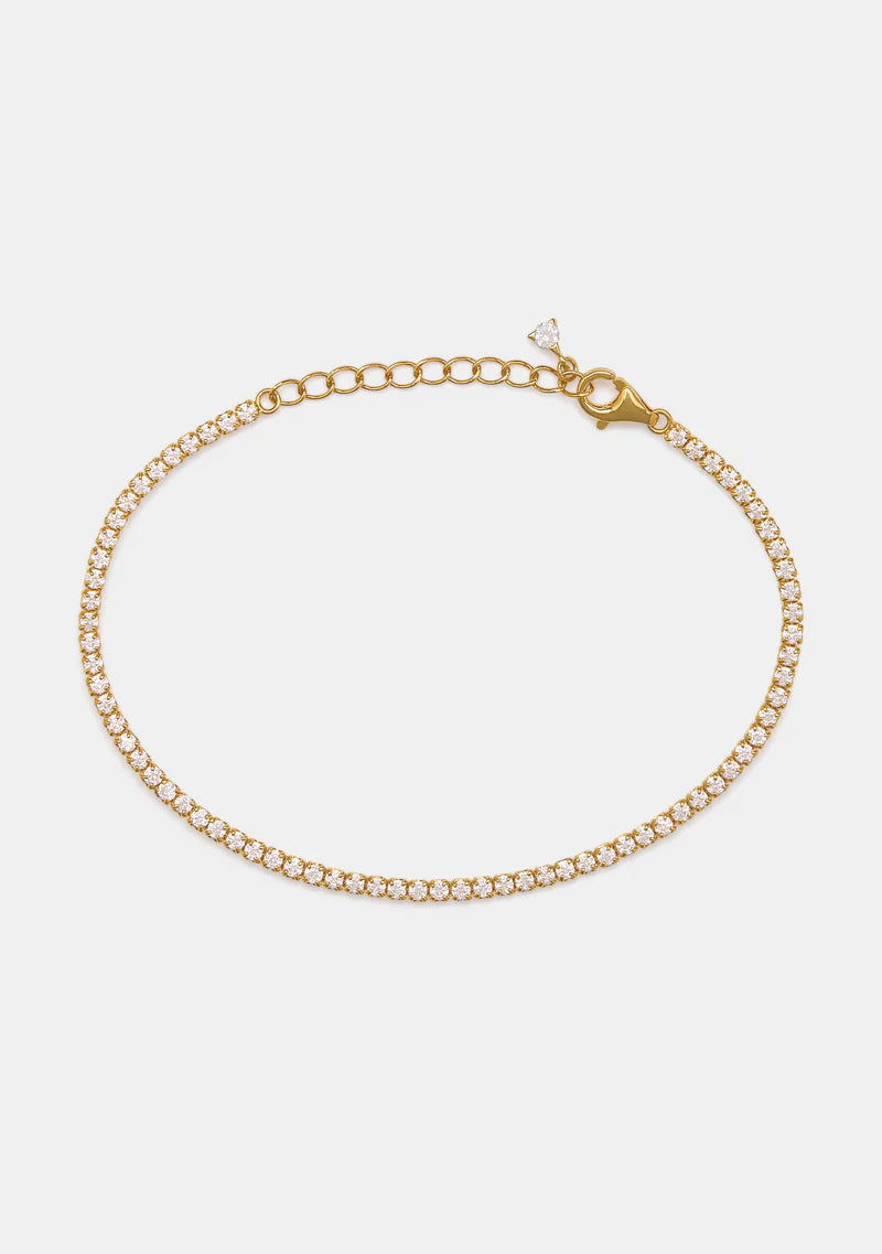 Palais Fine Tennis Bracelet - Gold - Jewellery - Saint Valentine