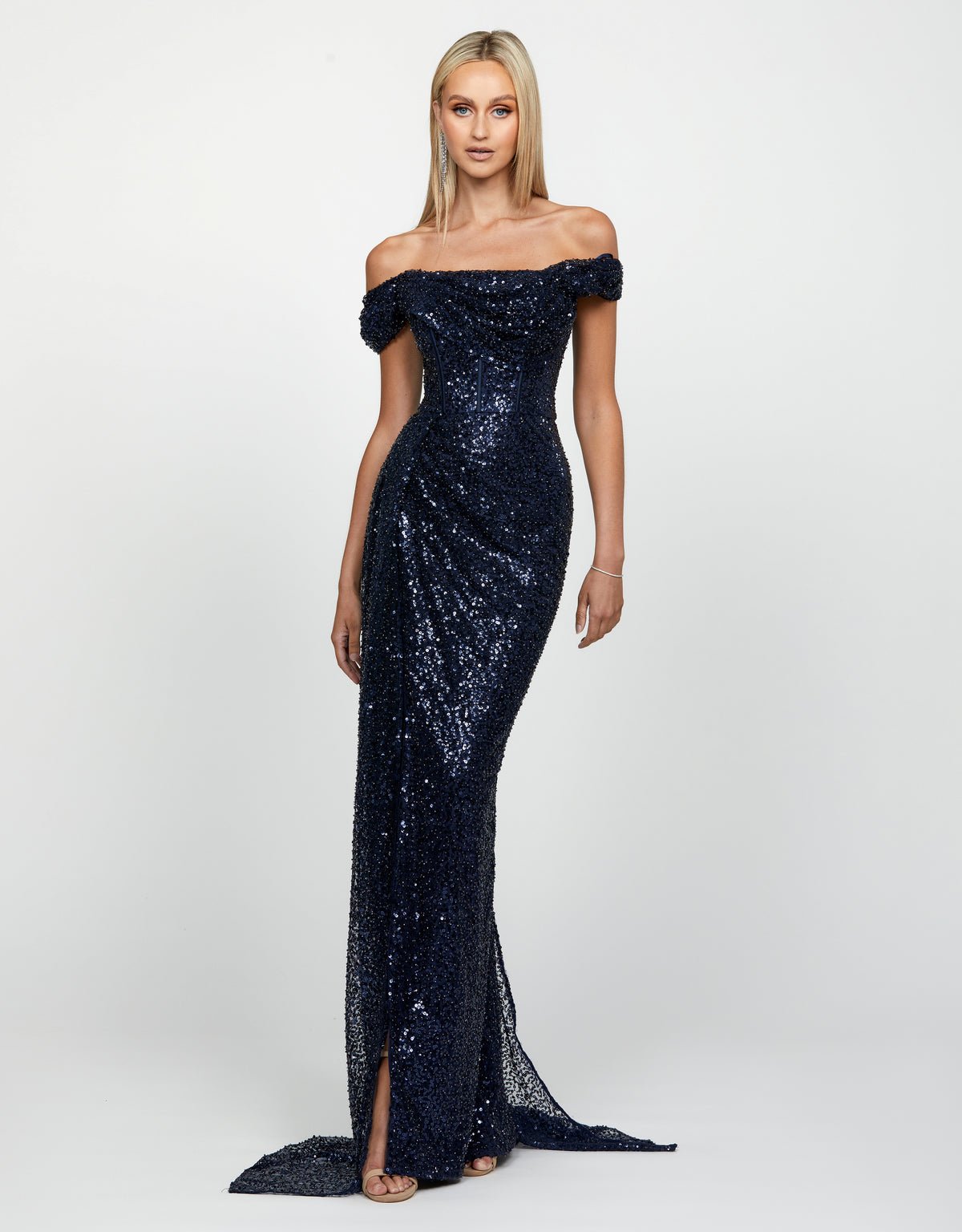 Ethel Cowl Neck Gown - Dress - Bariano