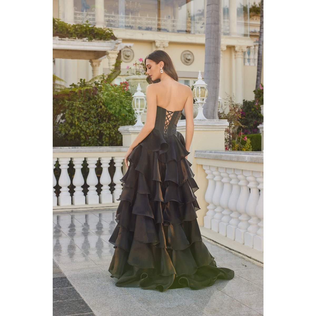 Moonlight Organza Strapless Tiered Gown - Dress - Juliet