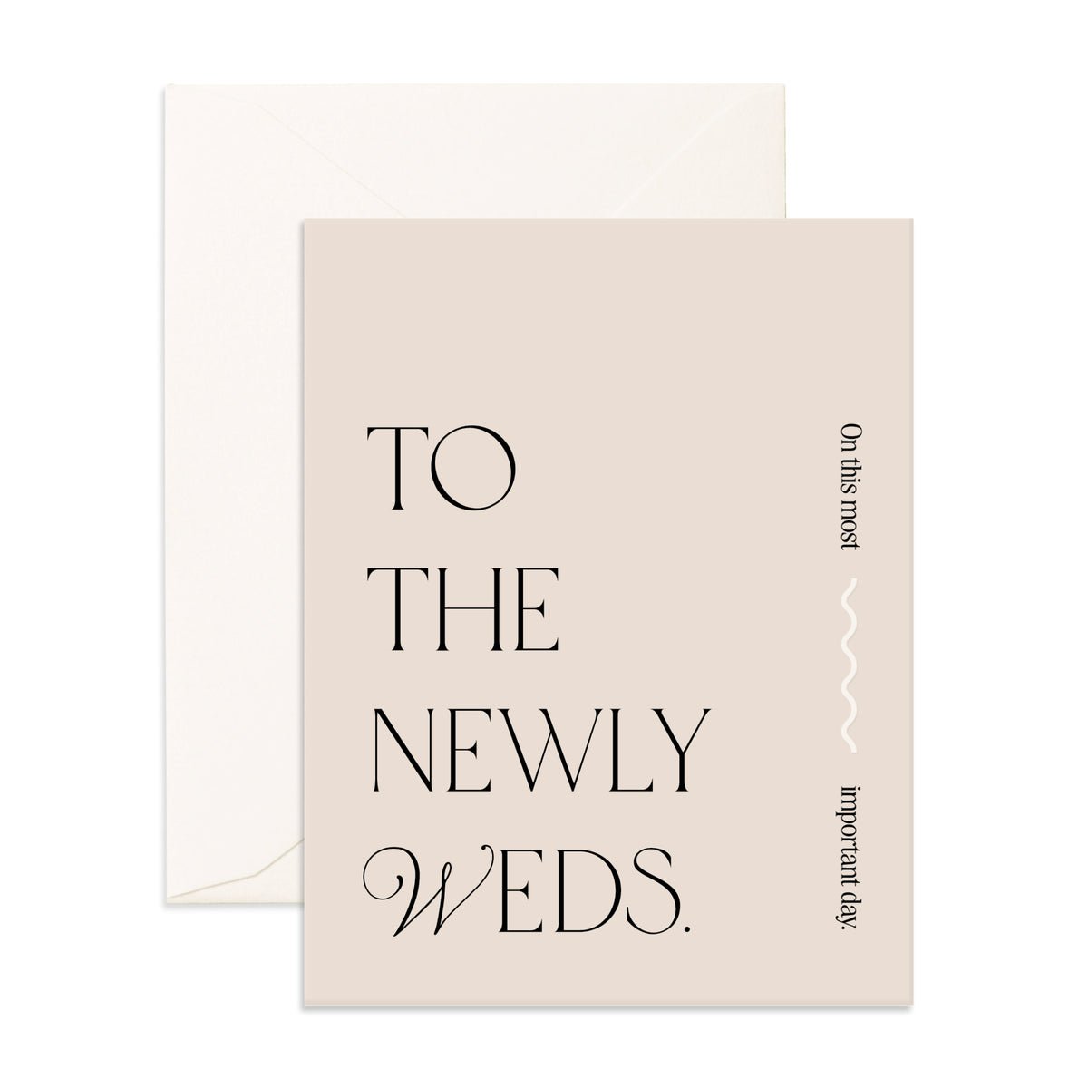 To The Newly Weds Greeting Card - Giftware - Fox and Fallow