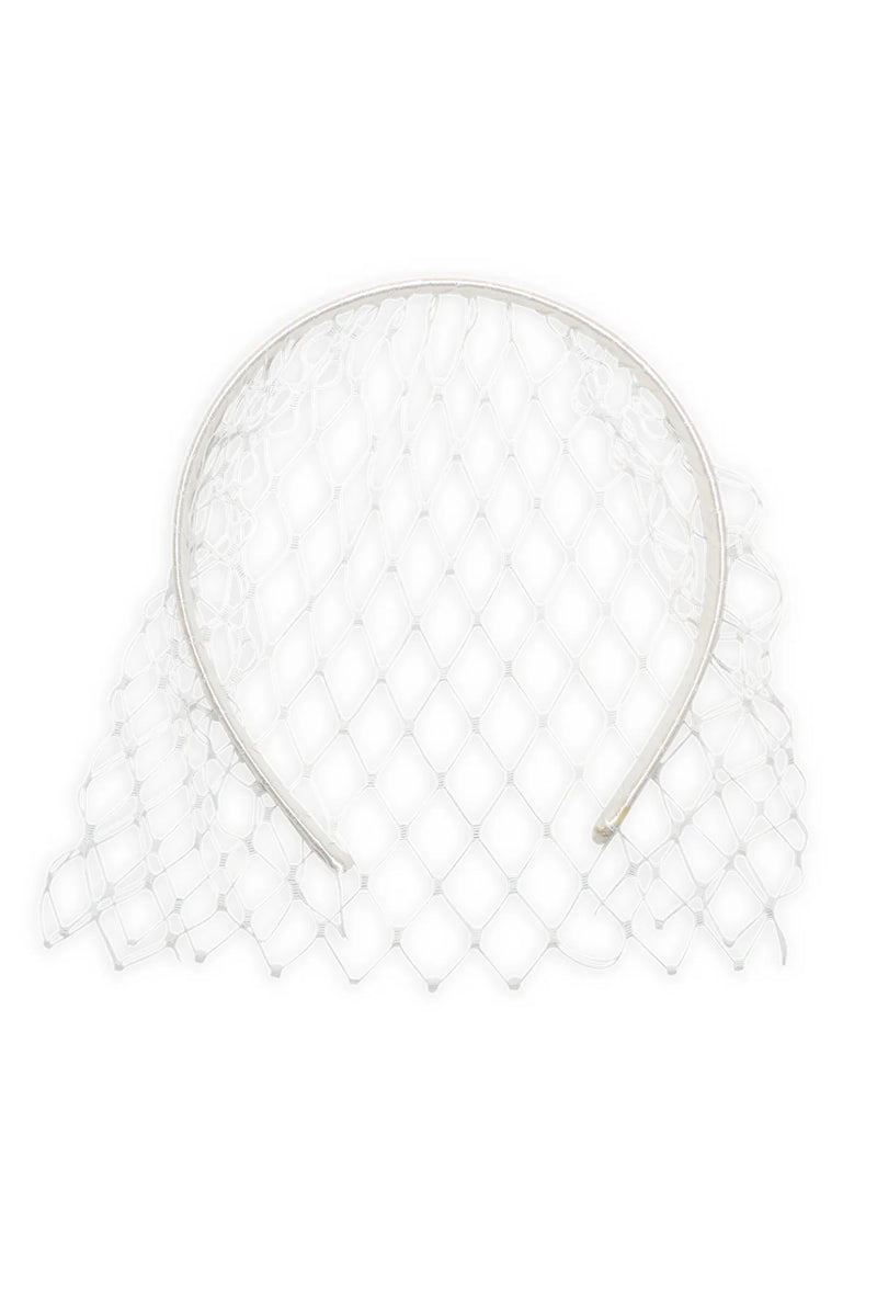 Lucia Headpiece White - Accessory - Morgan and Taylor