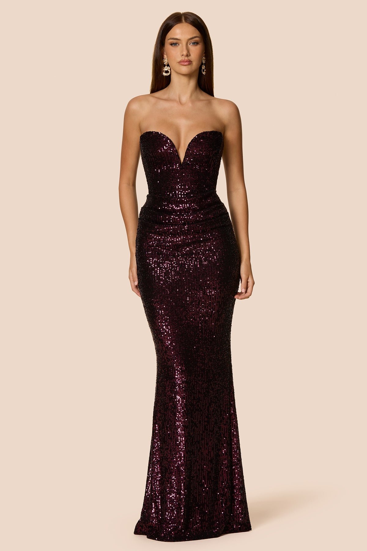 Dante Maxi Boysenberry Boysenberry - Dress - Nookie