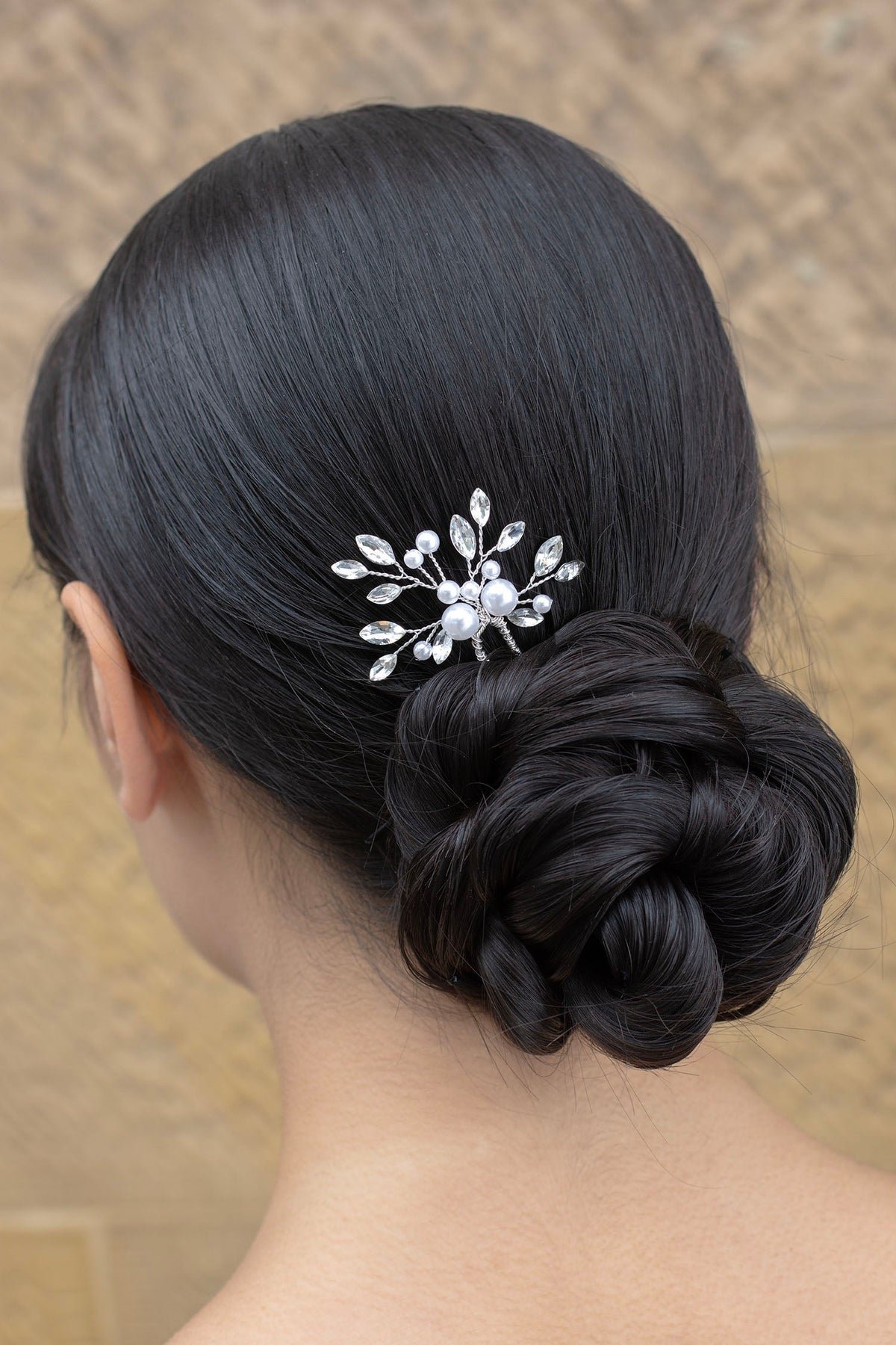 Talia Hair Pin Silver - Jewellery - Windsor Bridal Jewellery