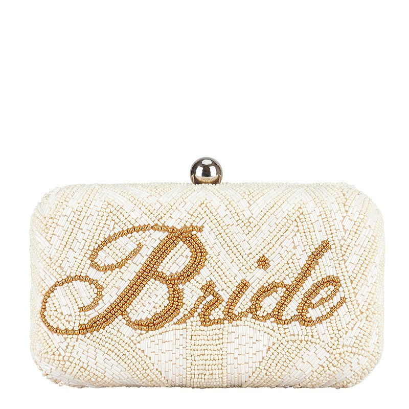 Bride Box Clutch - Ivory And Amber - Accessory - From St Xavier
