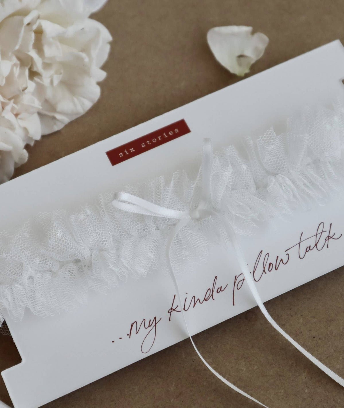Polka Dot White Tulle Garter - Giftware - Honey Fawn